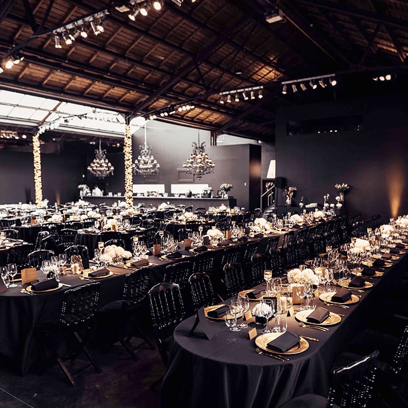 Arsenal Choux de Bruxelles Event venue Tables elegance