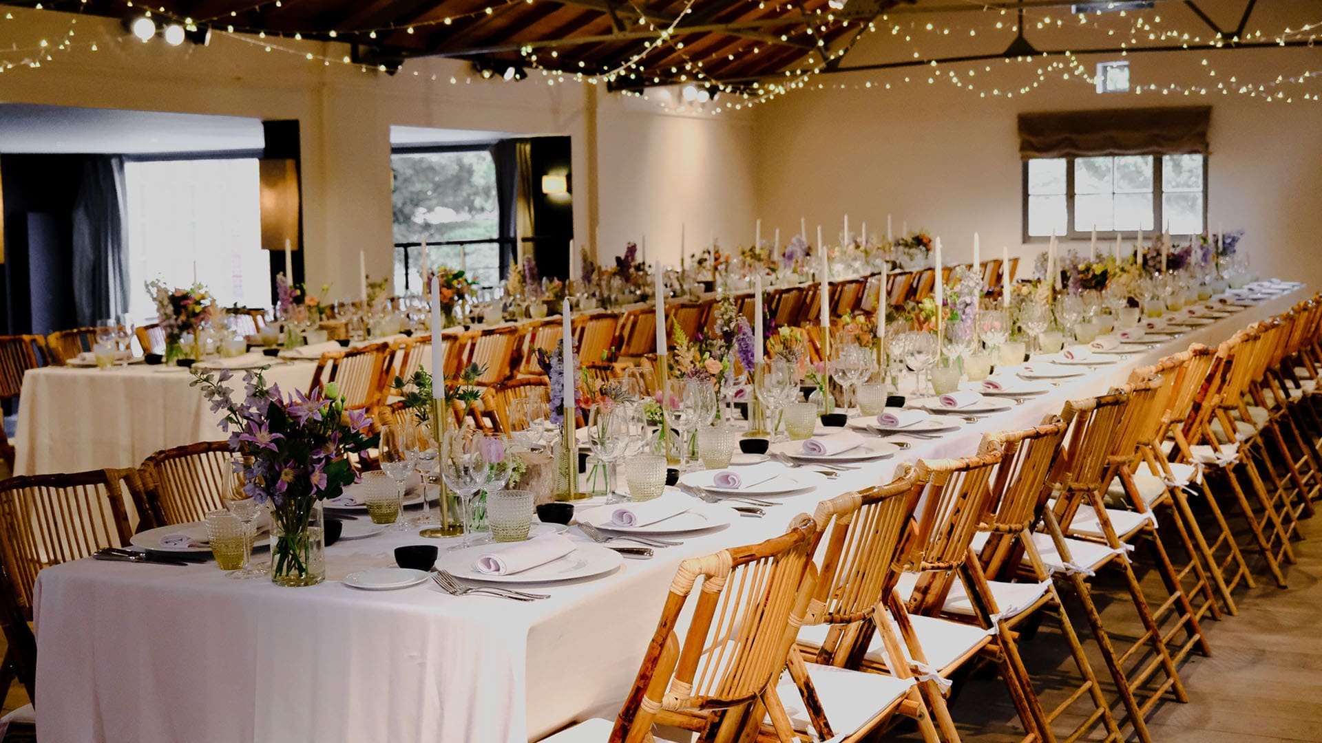 Chaufferie Long event tables