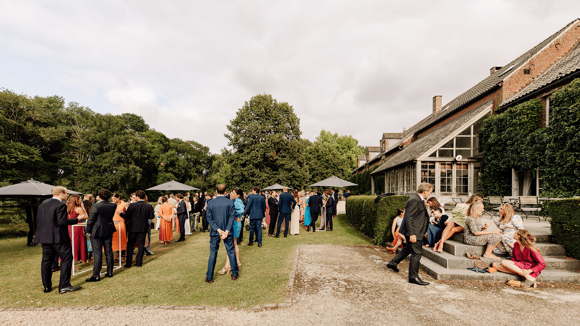 Balingue Ferme Jardin Mariage Invités Cocktail