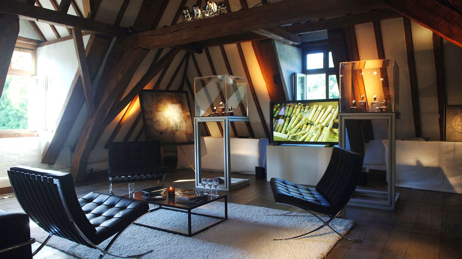 Château de Rivieren event venue Brussels Watches Attic Chairs