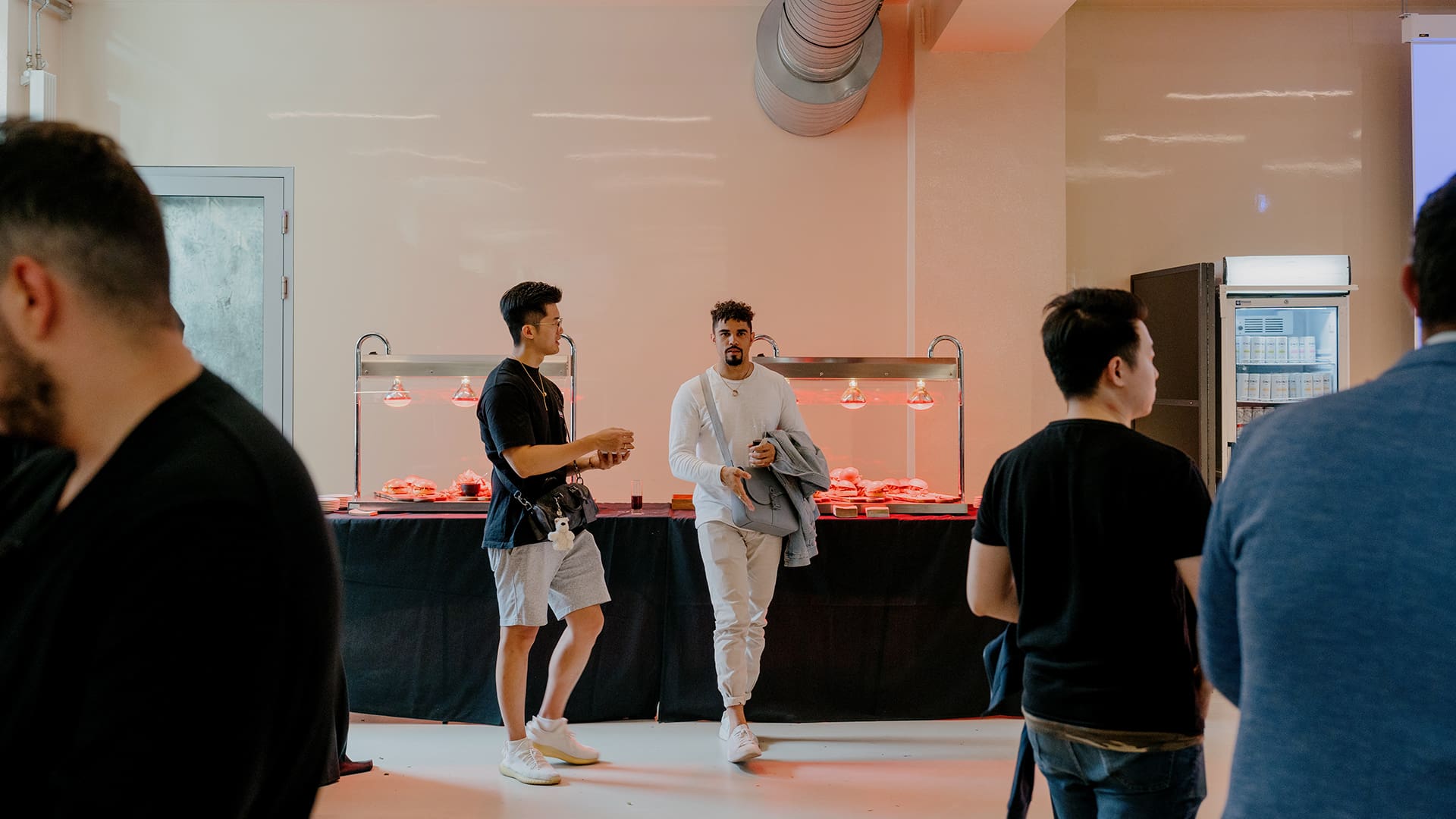 Track Brussels Event venue buffet service view