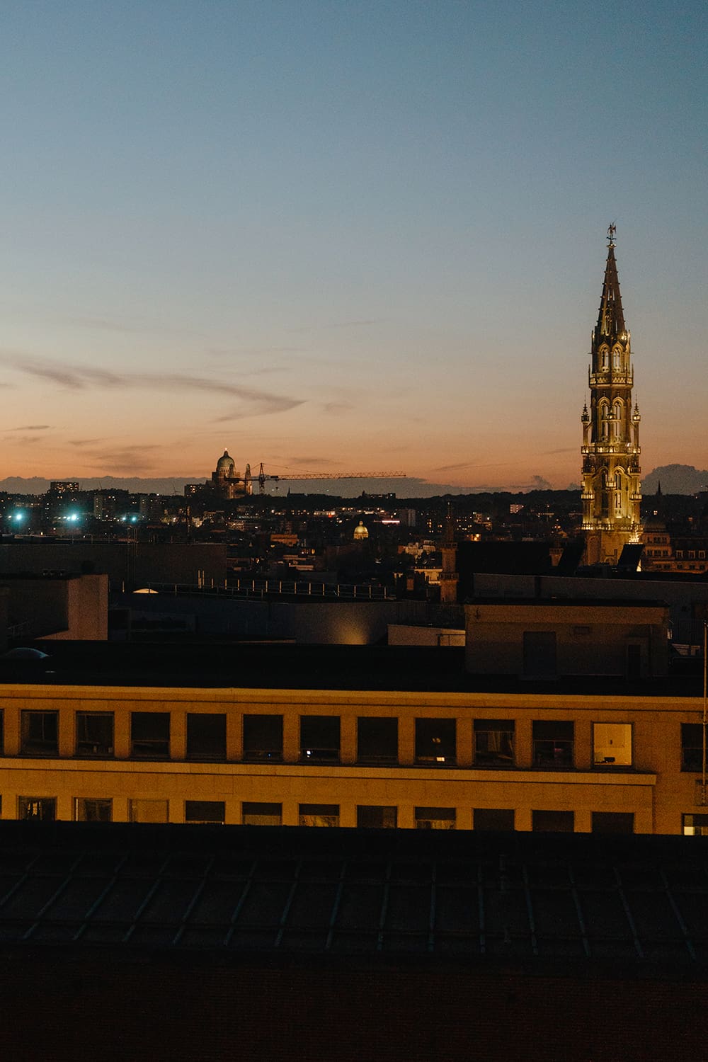 Albert rooftop venue event Choux de Bruxelles Catering Town hall sunset view