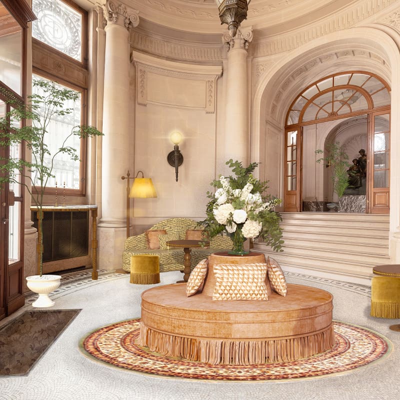Hotel Fleur de Ville Lounge lobby architectural patrimony event venue